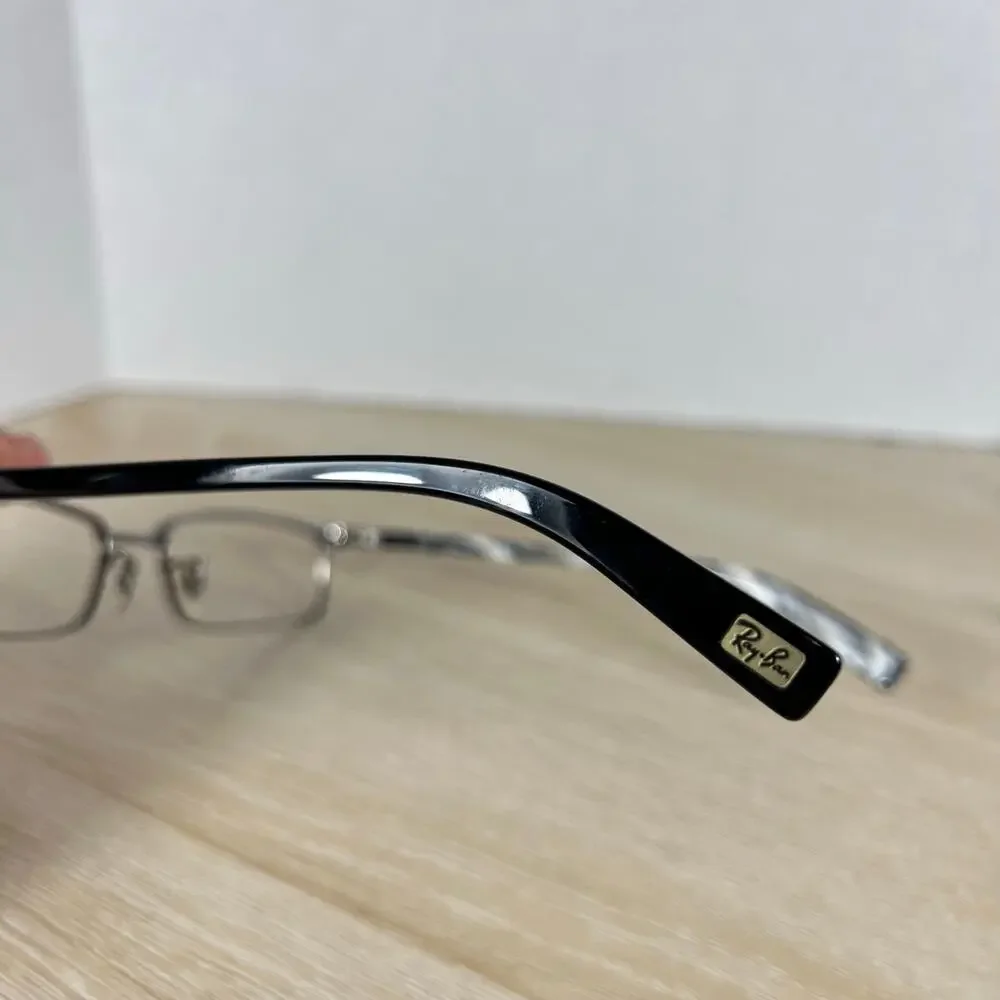Ray-Ban RB8633 1017 Eyeglasses Black Marble Frames Only 54-17-140 Titanium